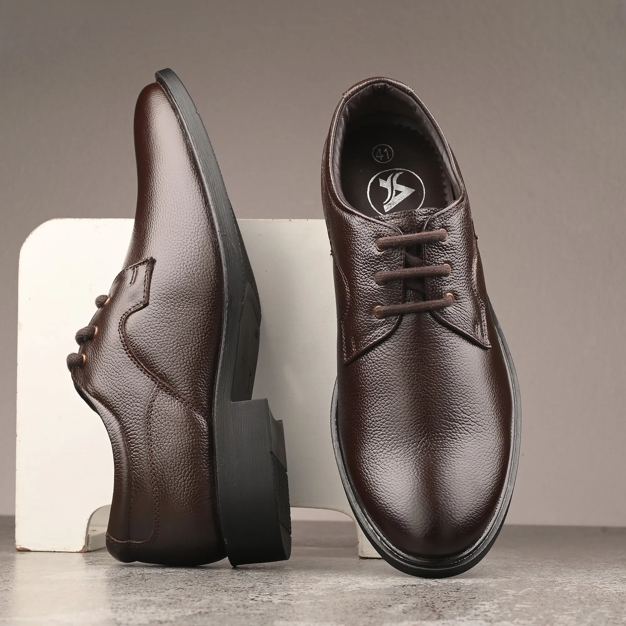Trusty Full Grain Leather Derby Lace Ups