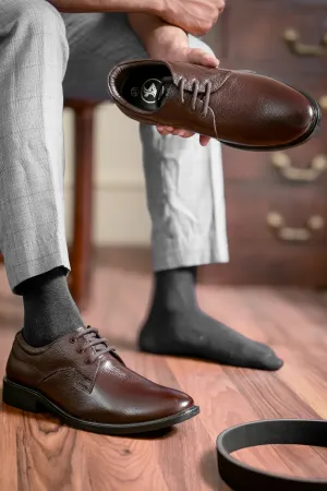 Trusty Full Grain Leather Derby Lace Ups