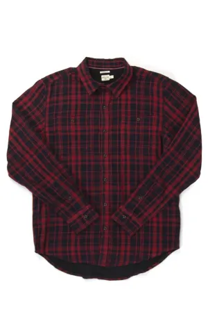 Winslow Red-Navy Double Cloth Plaid